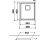 Whirlpool FSU 3440 IX Lavello sottopiano Rettangolare Acciaio inox 3