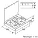 Bosch NGU2151DN piano cottura Acciaio inox Da incasso Gas 4 Fornello(i) 4