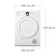 Samsung SDC14719 asciugatrice Libera installazione Caricamento frontale 7 kg B Bianco 3