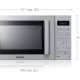 Samsung CE100V-S forno a microonde Argento Superficie piana 28 L 900 W 4