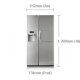 Samsung RSH7PNRS frigorifero side-by-side Libera installazione Acciaio inox 4