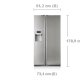 Samsung RSH5TERS frigorifero side-by-side Libera installazione 524 L Argento 4