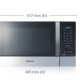 Samsung CE107MST-3 forno a microonde Superficie piana 28 L 900 W Nero, Acciaio inossidabile 4