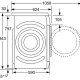 Siemens WM16S743 lavatrice Caricamento frontale 8 kg 1600 Giri/min Bianco 3