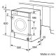 Bosch Avantixx WKD28540EU lavasciuga Da incasso Caricamento frontale Bianco 5
