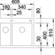 BLANCO CLARON 340/180-IF/A Lavello montato su piano Rettangolare Acciaio inox 3