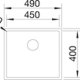BLANCO CLARON 450-IF/N Lavandino da cucina top-mou 3