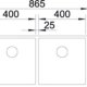 BLANCO CLARON 400/400-U 4
