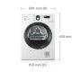 Samsung SDC18809 asciugatrice Libera installazione Caricamento frontale 8 kg B Bianco 3