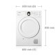 Samsung SDC14709 asciugatrice Libera installazione Caricamento frontale 7 kg B Bianco 3