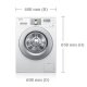 Samsung WF0704F7V lavatrice Caricamento frontale 7 kg 1400 Giri/min Bianco 3