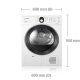 Samsung SDC1H709 asciugatrice Libera installazione Caricamento frontale 7 kg Bianco 3