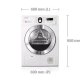 Samsung SDC3C801 asciugatrice Libera installazione Caricamento frontale 8 kg C Bianco 5