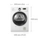 Samsung SDC3D809 asciugatrice Libera installazione Caricamento frontale 8 kg B Bianco 5