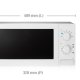 Samsung MW71B forno a microonde Bianco 20 L 800 W 4