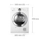 Samsung SDC35701 asciugatrice Libera installazione Caricamento frontale 7 kg C Cromo, Bianco 3