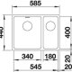 BLANCO Andano 340/180-U Lavello sottopiano Rettangolare Acciaio inox 3