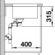 BLANCO Andano 340/180-U Lavello sottopiano Rettangolare Acciaio inox 4