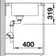 BLANCO Median 45 S-IF Lavandino da cucina top-moun 4