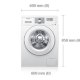 Samsung WF0714F7W lavatrice Caricamento frontale Bianco 3