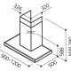 Elica Horizonte EDS IX VT/A/120 Cappa aspirante a parete Acciaio inox 700 m³/h 3