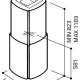 Elica Chrome EDS IX/A/46 Cappa aspirante a isola Acciaio inox 290 m³/h 3