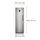Samsung RZ80FHPN Congelatore verticale Libera installazione 277 L Platino, Acciaio inox 3