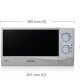 Samsung GE712K-S Bianco Superficie piana 20 L 750 W 5