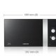 Samsung GE82V-BB forno a microonde 23 L 800 W Nero 5