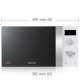 Samsung GE82V-WW forno a microonde 3
