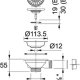 Franke 112.0156.164 accessorio idraulico per lavandino Acciaio inossidabile 3