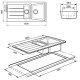 Smeg LS102A lavello Cristalite 3