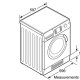 Bosch Avantixx 7 WVD24460GB lavasciuga Libera installazione Caricamento frontale Bianco 3