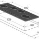 Gorenje IT1141AC piano cottura Nero Da incasso Piano cottura a induzione 4 Fornello(i) 3