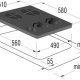 Gorenje ITG623ASC piano cottura Nero Da incasso Combi 4 Fornello(i) 3