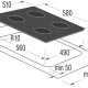 Gorenje ICT621AC piano cottura Nero Da incasso Piano cottura a induzione 4 Fornello(i) 3