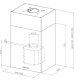 FABER S.p.A. Cubia Gloss Isola EG10 WH A45 Active Cappa aspirante a isola Bianco 770 m³/h 3