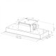 FABER S.p.A. Heaven Glass PRO X A140 Integrato a soffitto Acciaio inox 855 m³/h 3