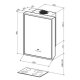 FABER S.p.A. TITANO EG8 X/V BK A60 Cappa aspirante a parete Nero, Acciaio inox 670 m³/h 3