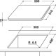 Whirlpool ACM 810 LX Nero Da incasso Piano cottura a induzione 4 Fornello(i) 5