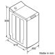 Bosch WOT24445 lavatrice Caricamento dall'alto 6,5 kg 1200 Giri/min Bianco 3