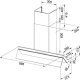 Franke FVA 908 BK XS Cappa aspirante a parete Nero, Acciaio inox 650 m³/h 7