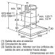 Bosch DWW098U50 cappa aspirante Cappa aspirante a parete Acciaio inox 860 m³/h 3