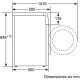 Bosch WAQ2848XES Inox 8Kg lavatrice Caricamento frontale 1400 Giri/min Argento 4