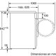 Bosch No WTW84101EE asciugatrice Libera installazione Caricamento frontale 7 kg A++ Bianco 5