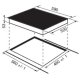 Hotpoint Ariston KIS 631 T Z S piano cottura Nero Da incasso Piano cottura a induzione 3 Fornello(i) 3
