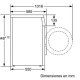 Siemens WM12Q468ES lavatrice Caricamento frontale 8 kg 1200 Giri/min Bianco 3