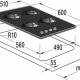 Gorenje GC640BC piano cottura Nero Da incasso Gas 4 Fornello(i) 3