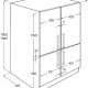 Electrolux ENX4596AOX frigorifero side-by-side Da incasso Acciaio inox 3