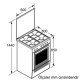 Bosch HGV625253T cucina Gas naturale Gas Argento 4
